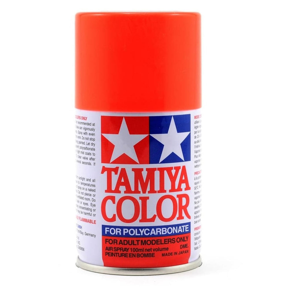 Tamiya Color PS-20 Fluorescent Red Polycarbonate Spray Paint 100mL