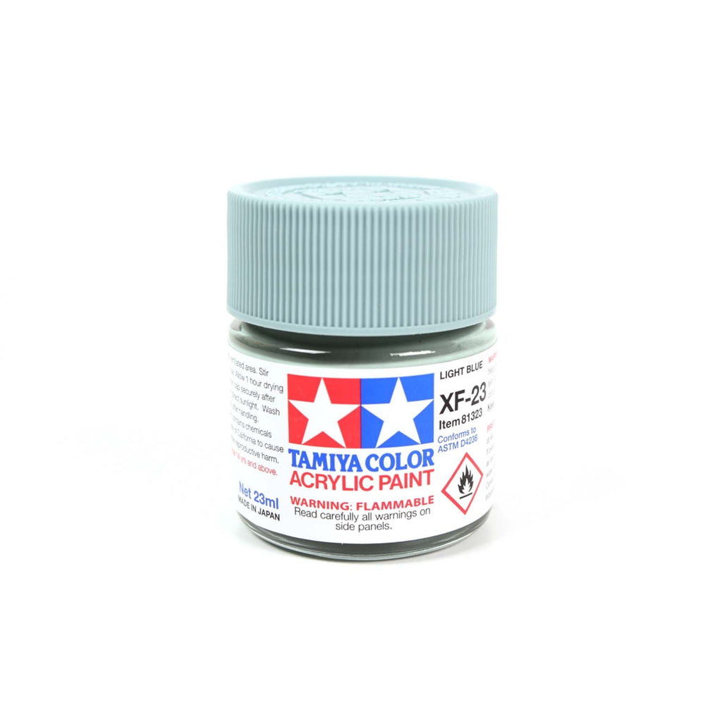 Tamiya Color XF-23 Light Blue Flat Acrylic Paint 23mL