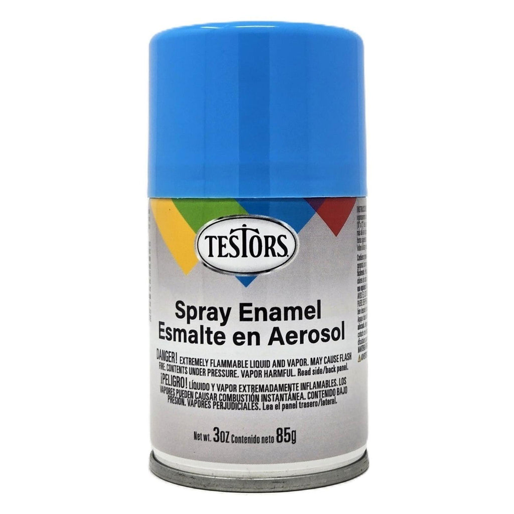 Testors Gloss Light Blue Enamel Spray Paint 3oz