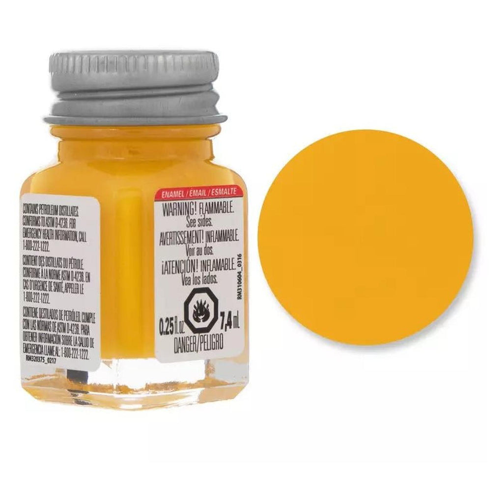 Testors Gloss Yellow Enamel Paint 0.25oz - Radar Toys