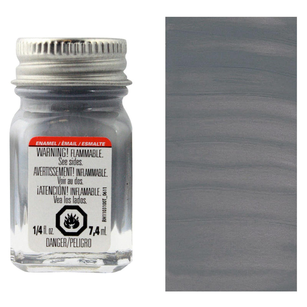 Testors Flat Gray Enamel Paint 0.25oz