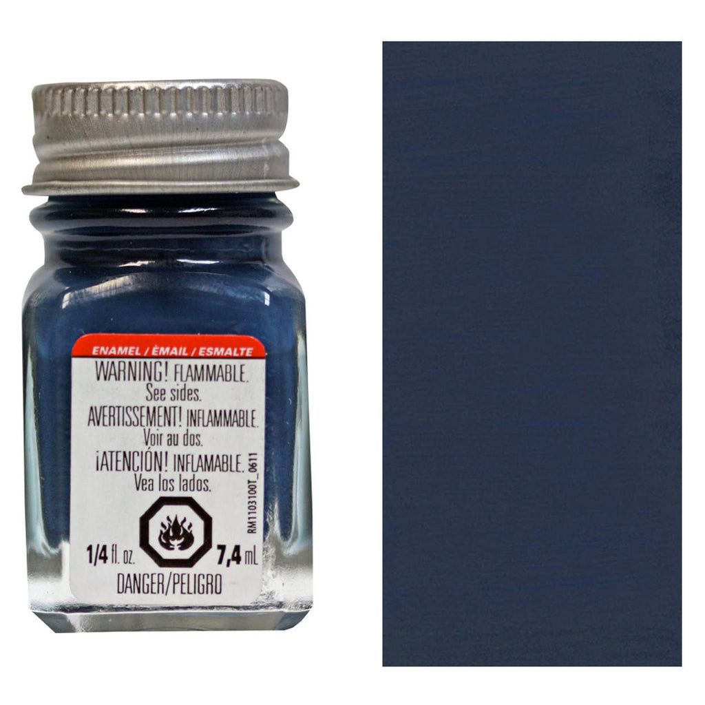 Testors Flat Sea Blue Enamel Paint 0.25oz - Radar Toys