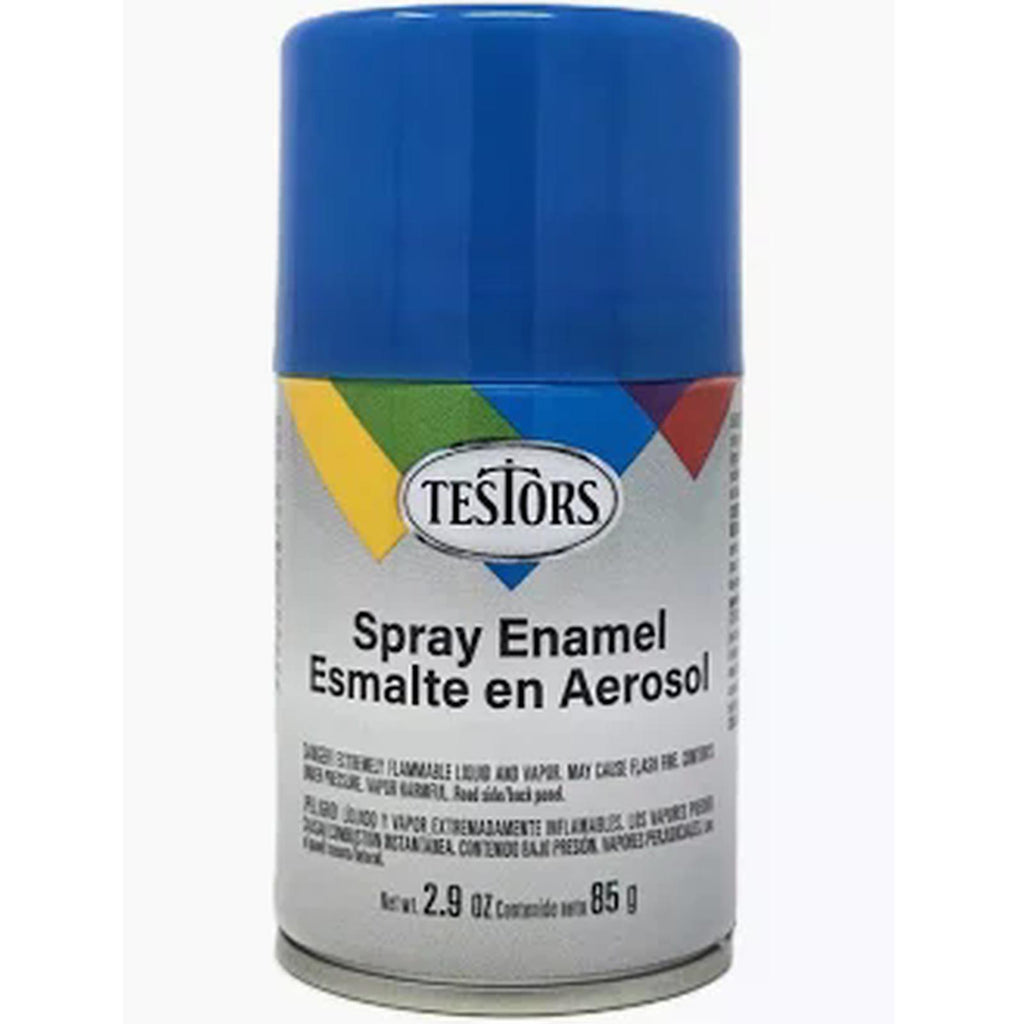 Testors Gloss Bright Blue Enamel Spray Can 3oz