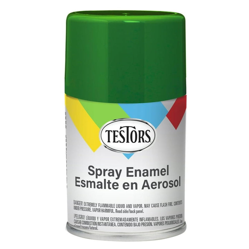Testors Gloss Green Enamel Paint Spray Can 3oz