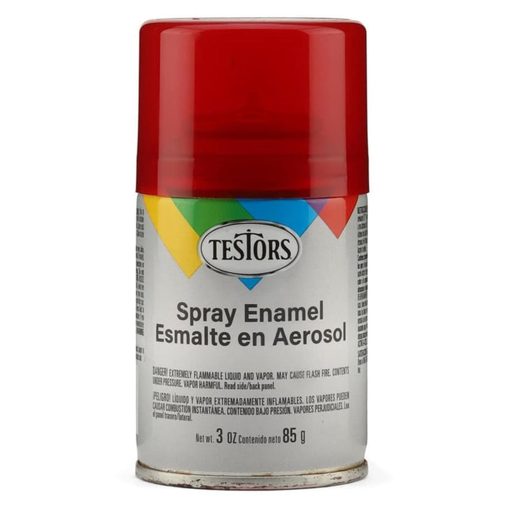 Testors Gloss Red Enamel Paint Spray Can 3oz