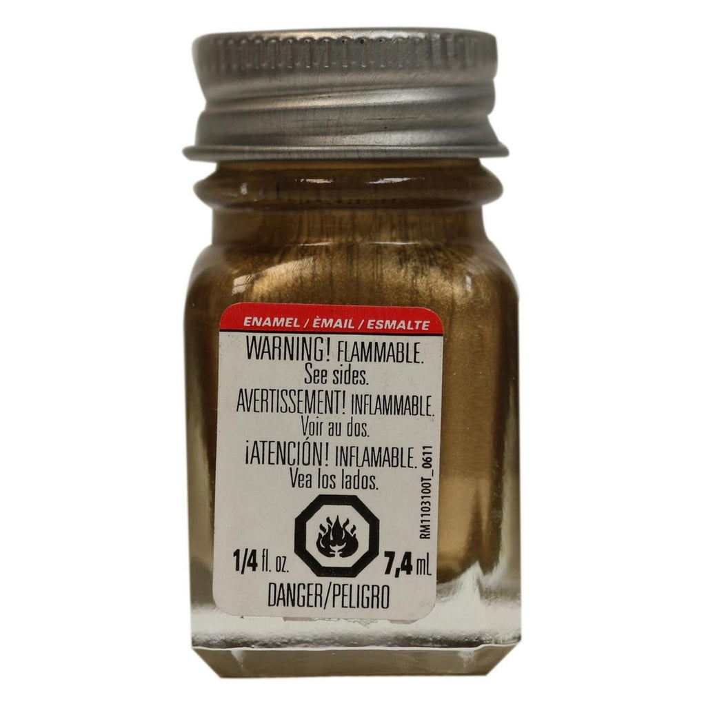 Testors Metallic Gold Enamel Paint 0.25oz - Radar Toys
