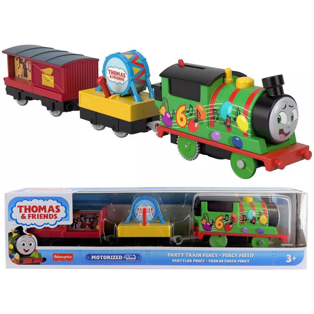 Thomas And Friends Party Train Percy Motorized Engine Set - Radar Toys