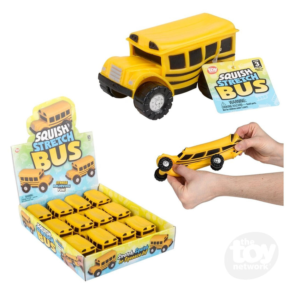 Toy Network Squish Stretch School Bus