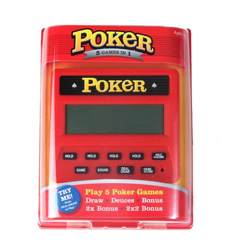 University Games Poker Five Games In One Handheld Game