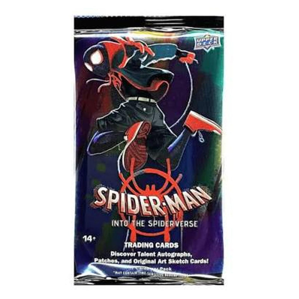 Upper Deck Marvel Spiderman Into The Spiderverse Hobby Card Pack