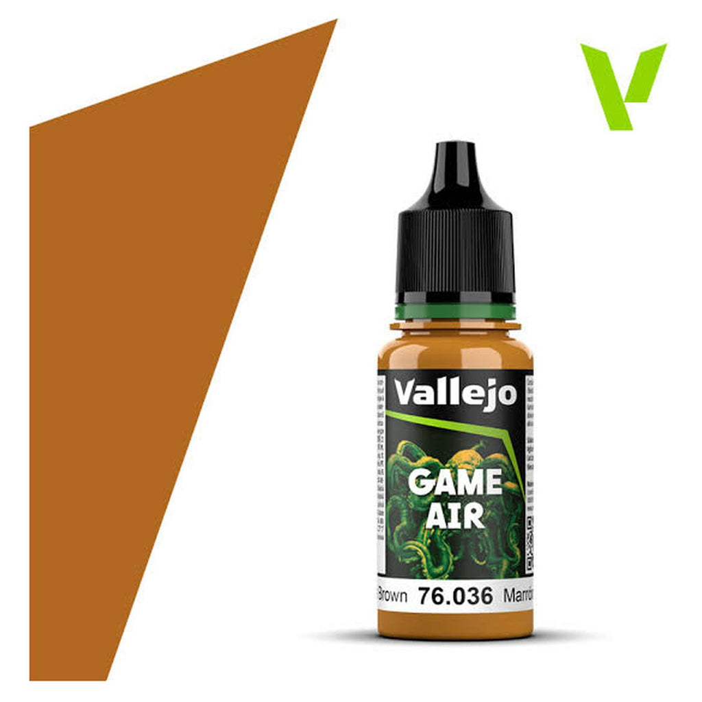 Vallejo Game Air Bronze Brown Acrylic Airbrush Paint 18mL
