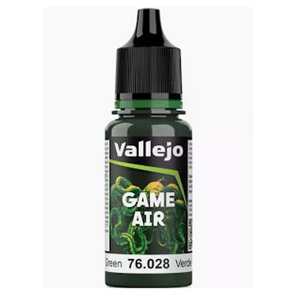 Vallejo Game Air Dark Green Acrylic Airbrush Paint 18mL