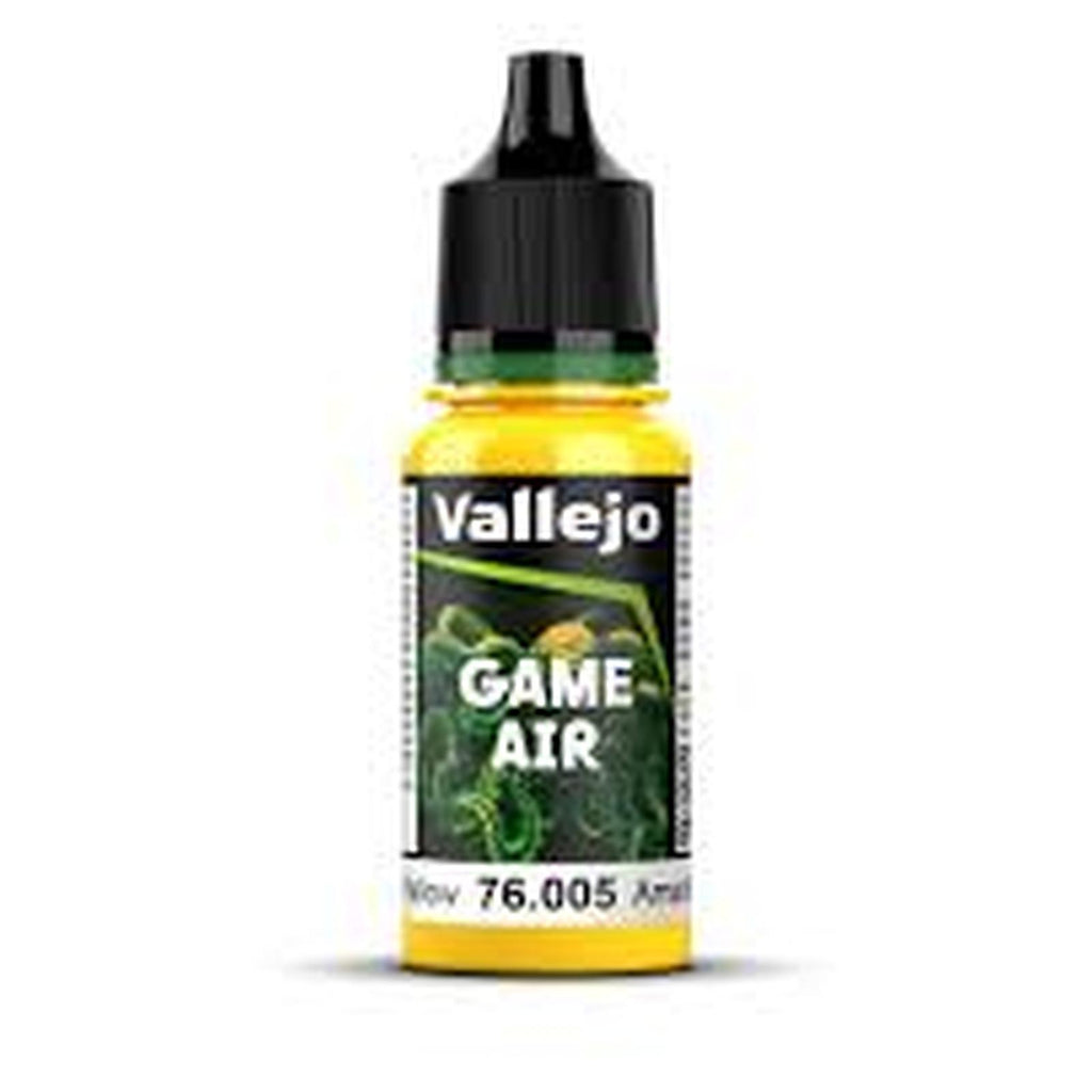Vallejo Game Air Sun Yellow Acrylic Airbrush Paint 18mL - Radar Toys