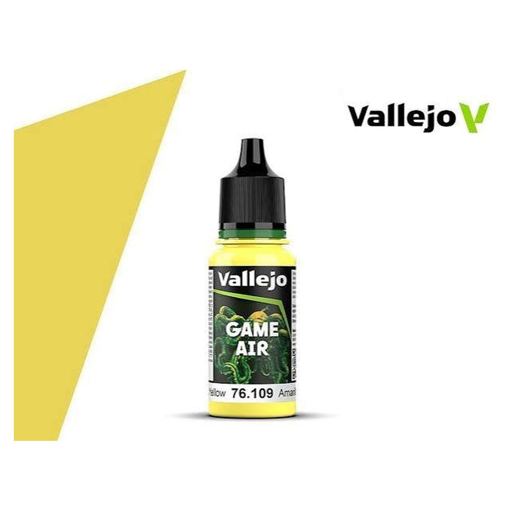 Vallejo Game Air Toxic Yellow Acrylic Airbrush Paint 18mL