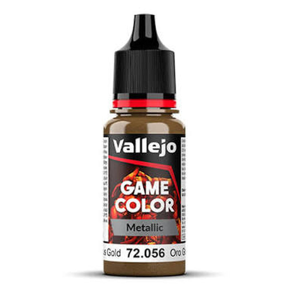 Vallejo Game Color Glorious Gold Metallic Acrylic Paint 18mL