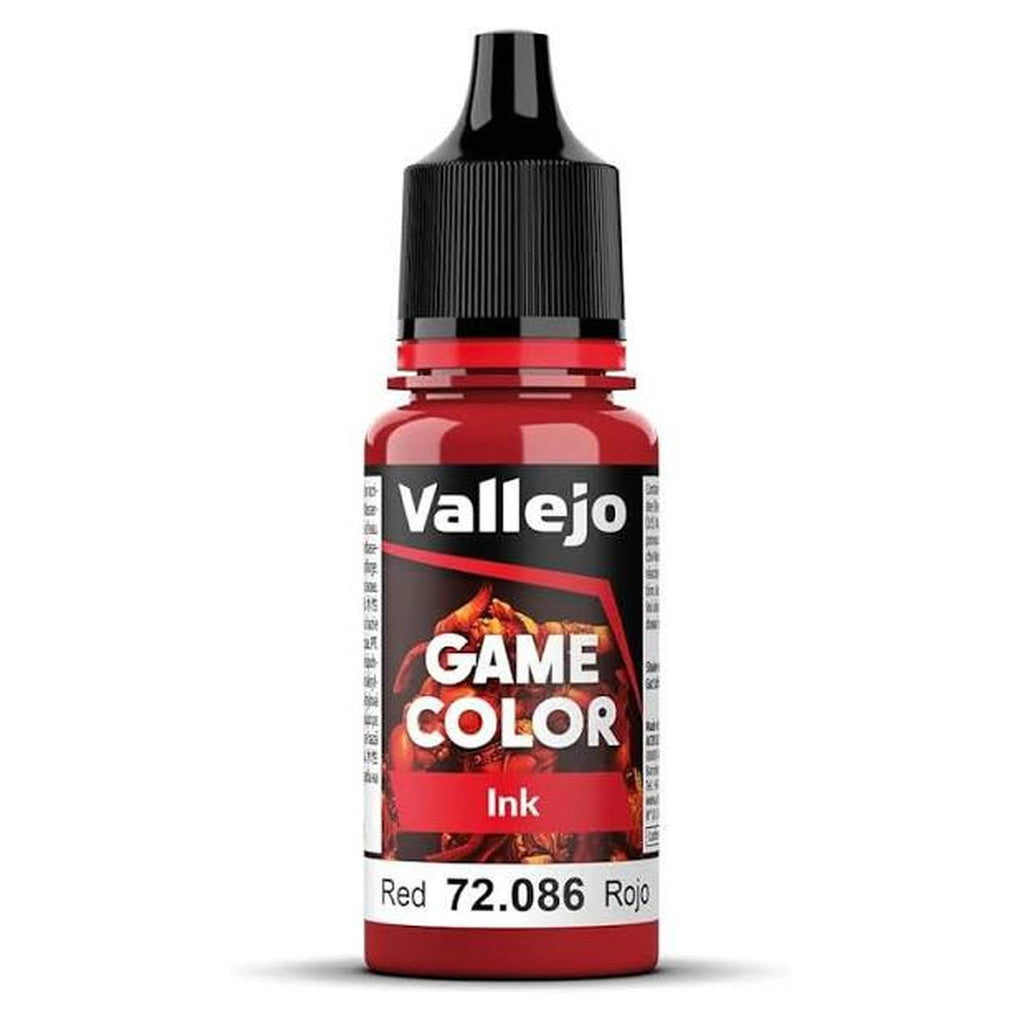 Vallejo Game Color Red Ink Acrylic Paint 18mL