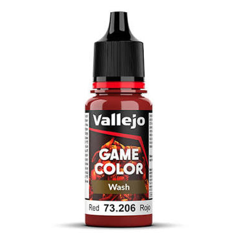 Vallejo Game Color Red Wash Acrylic Paint 18mL