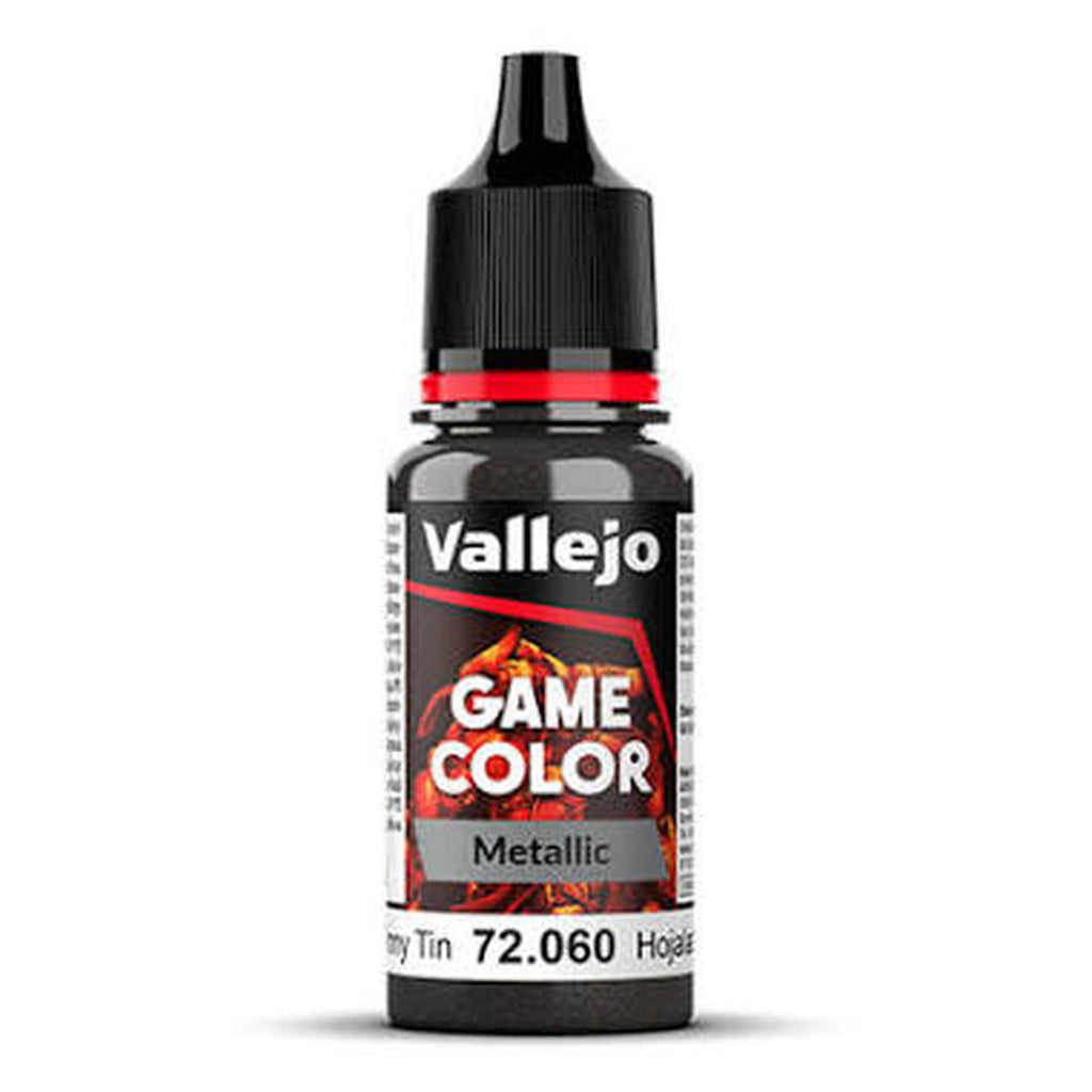 Vallejo Game Color Tinny Tin Metallic Acrylic Paint 18mL
