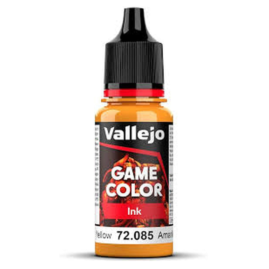 Vallejo Game Color Yellow Ink Acrylic Paint 18mL