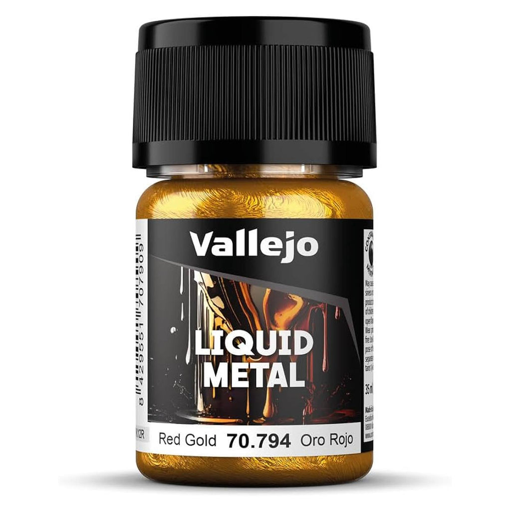 Vallejo Liquid Metal Red Gold Paint 35mL
