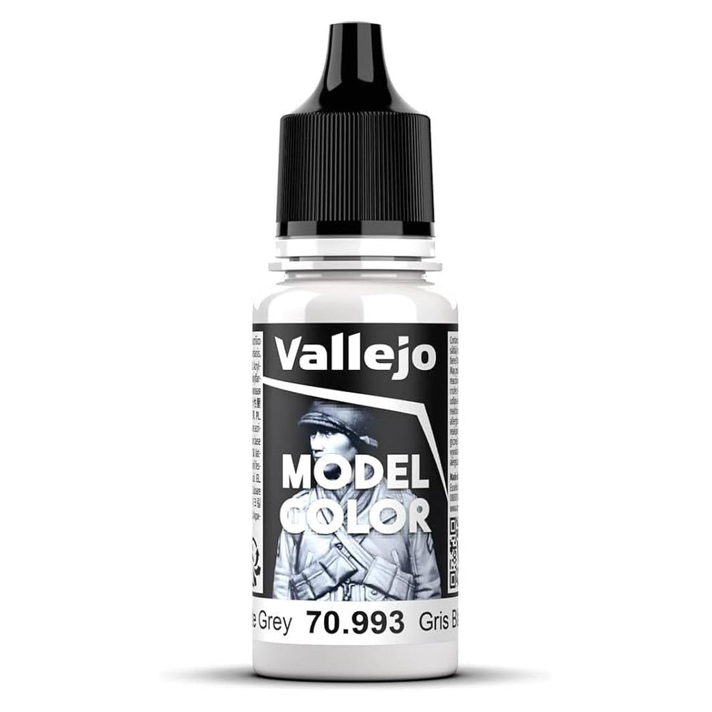 Vallejo Matt White Grey Acrylic Paint 18mL - Radar Toys