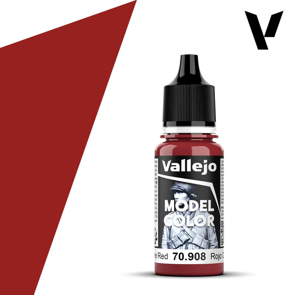 Vallejo Model Color Carmine Red Acrylic Paint 18mL