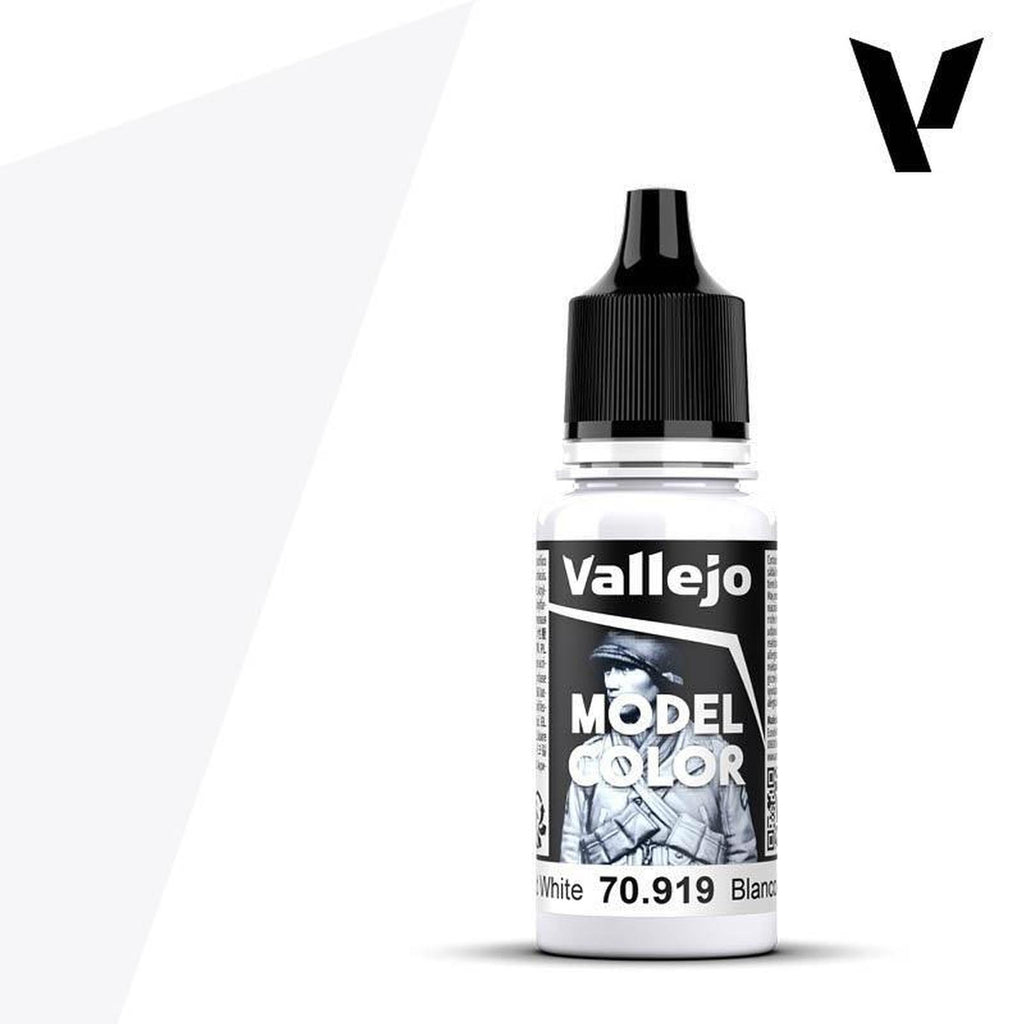 Vallejo Model Color Cold White Acrylic Paint 18mL