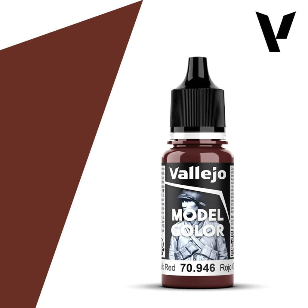 Vallejo Model Color Dark Red Acrylic Paint 18mL