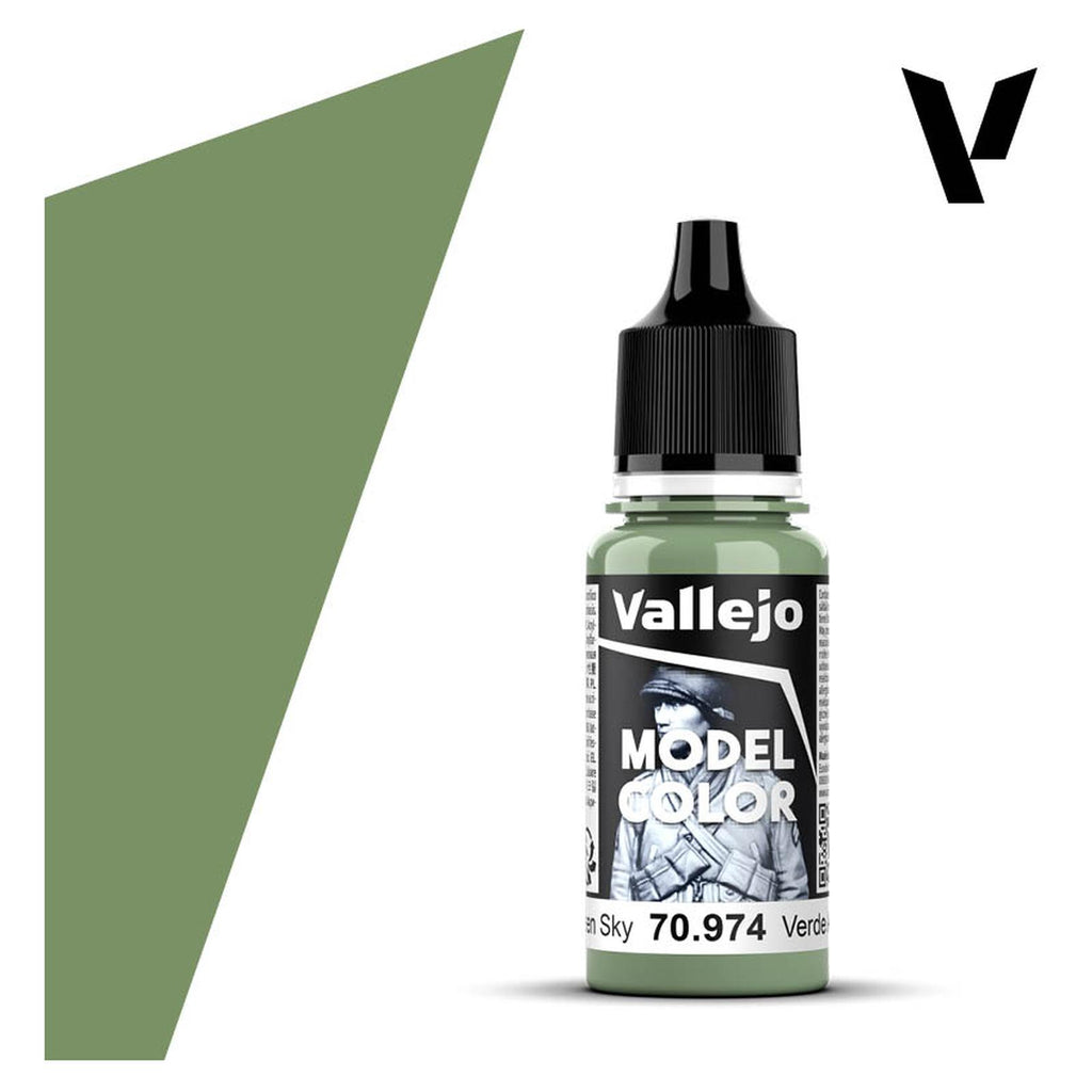 Vallejo Model Color Green Sky Acrylic Paint 18mL