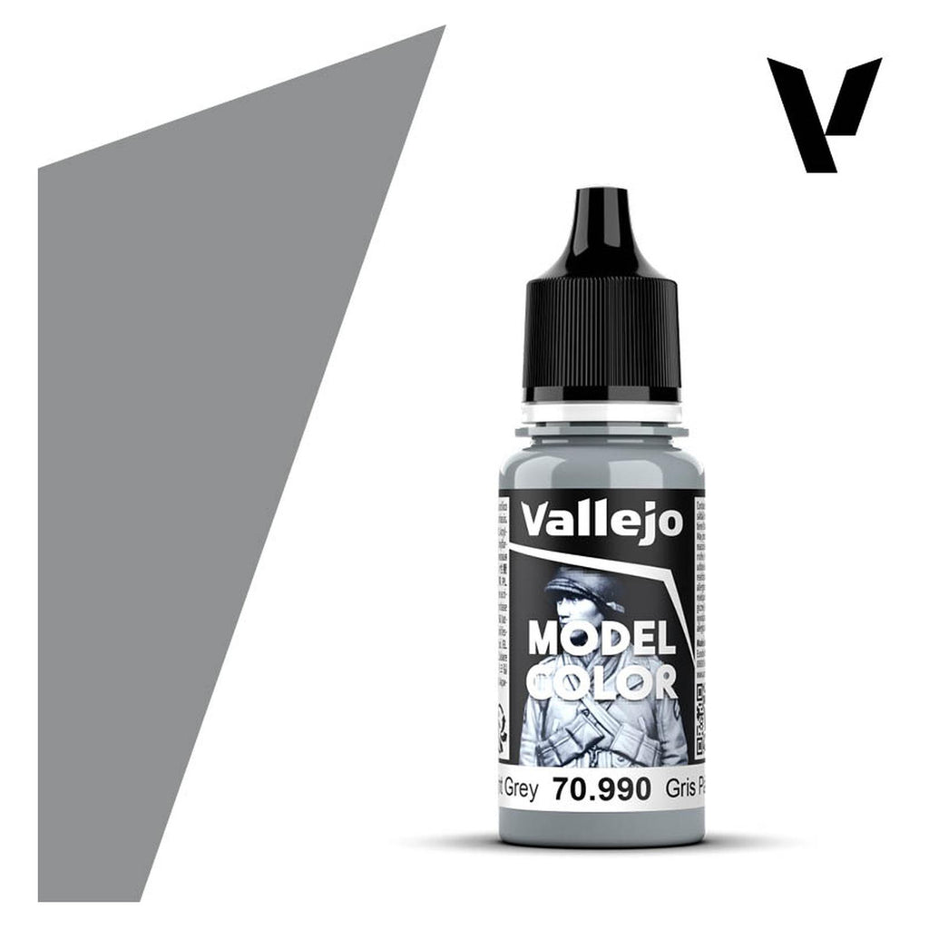 Vallejo Model Color Light Grey Acrylic Paint 18mL