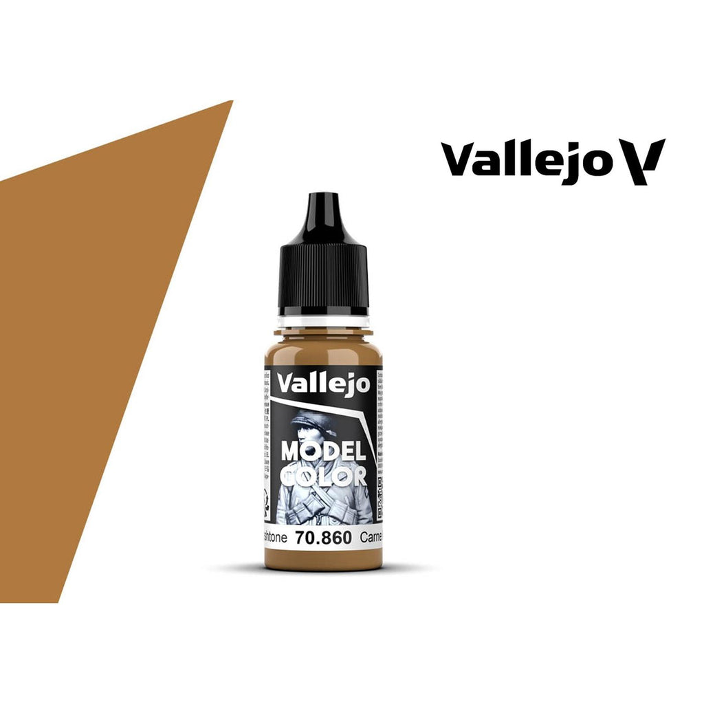 Vallejo Model Color Medium Flesh Tone Acrylic Paint 18mL