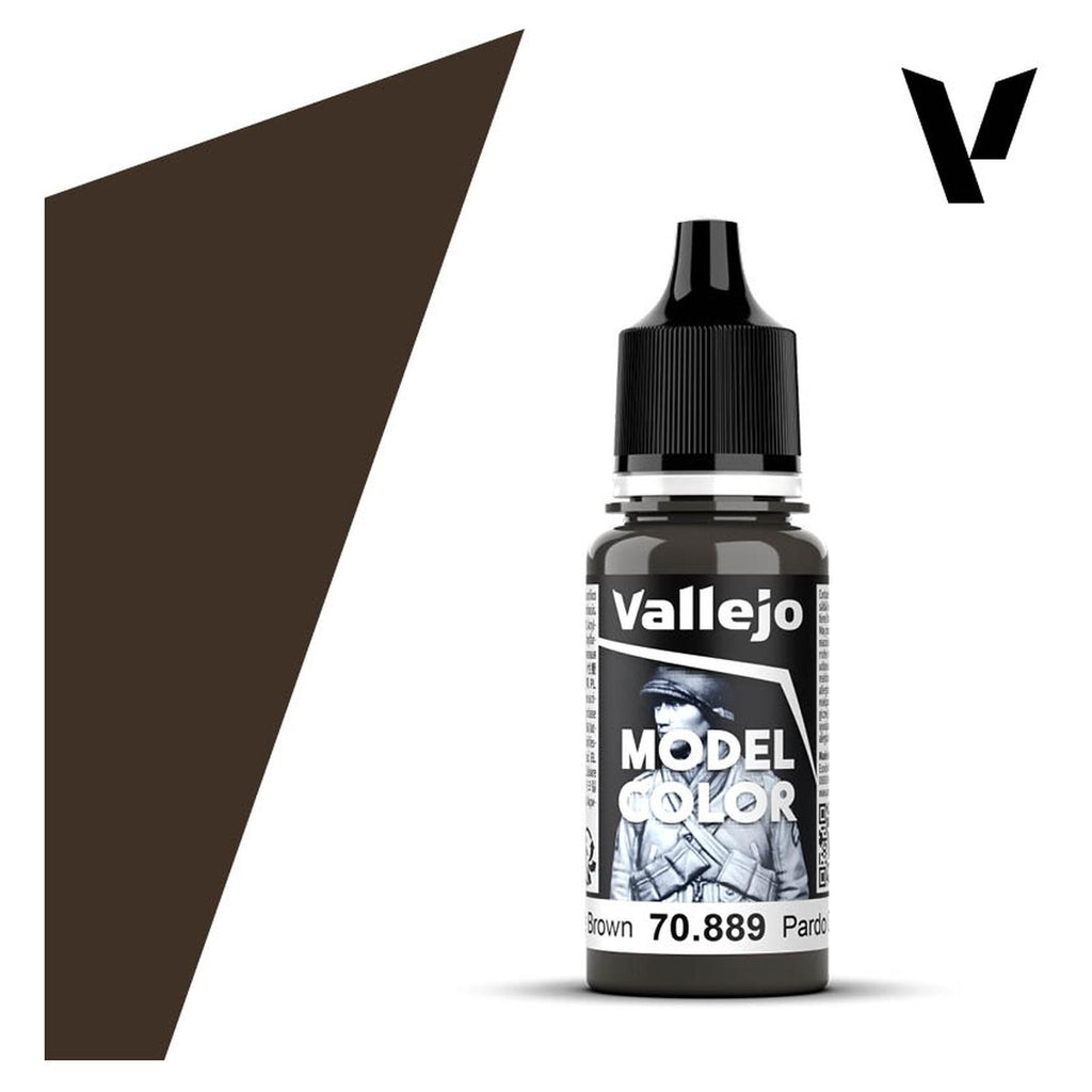 Vallejo Model Color Olive Brown Acrylic Paint 18mL