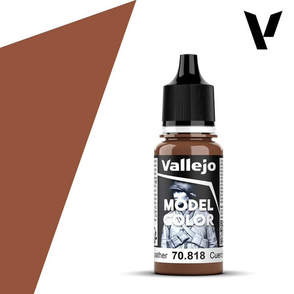 Vallejo Model Color Red Leather Acrylic Paint 18mL