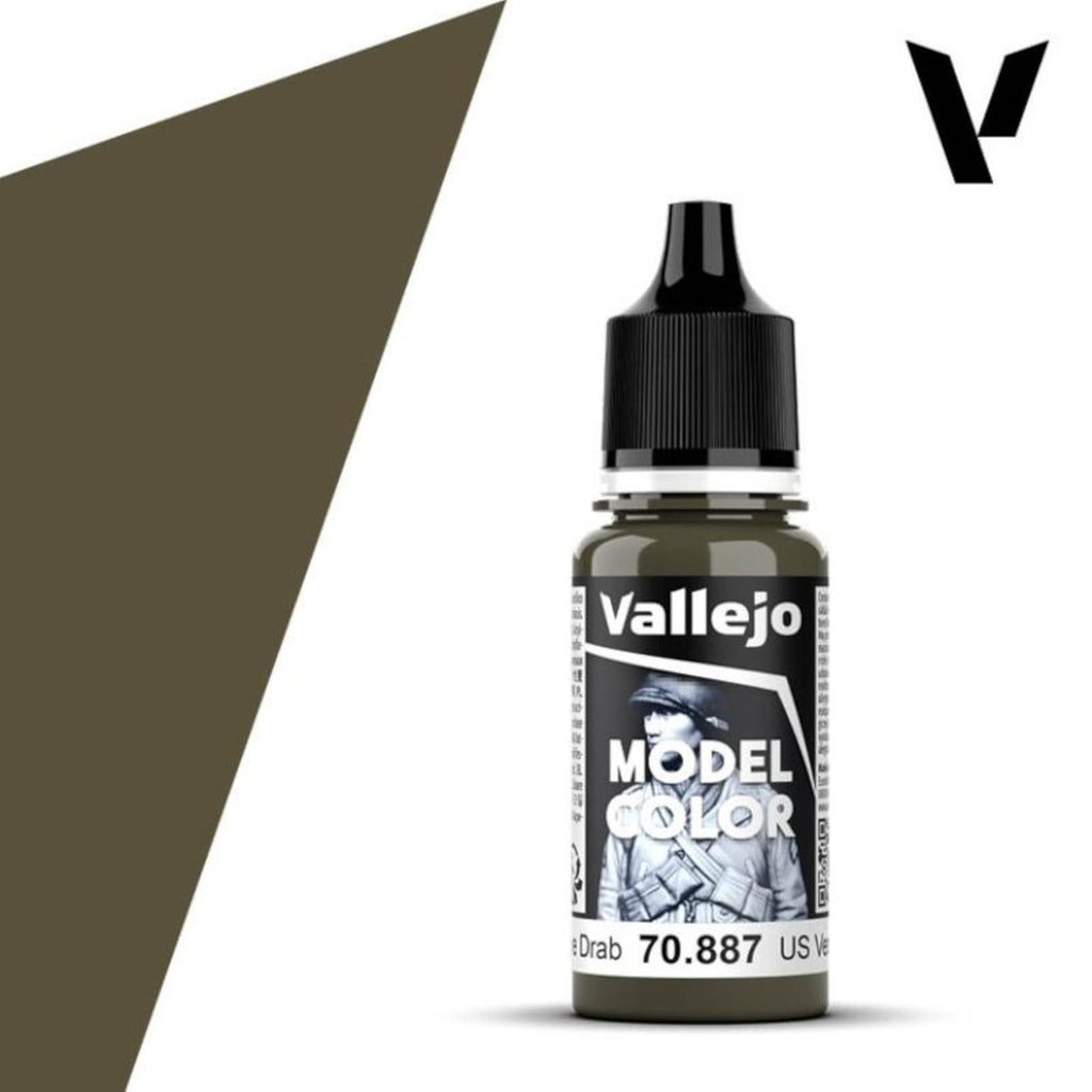 Vallejo Model Color US Olive Drab Acrylic Paint 18mL