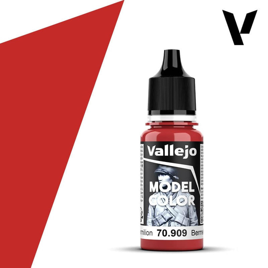 Vallejo Model Color Vermilion Acrylic Paint 18mL
