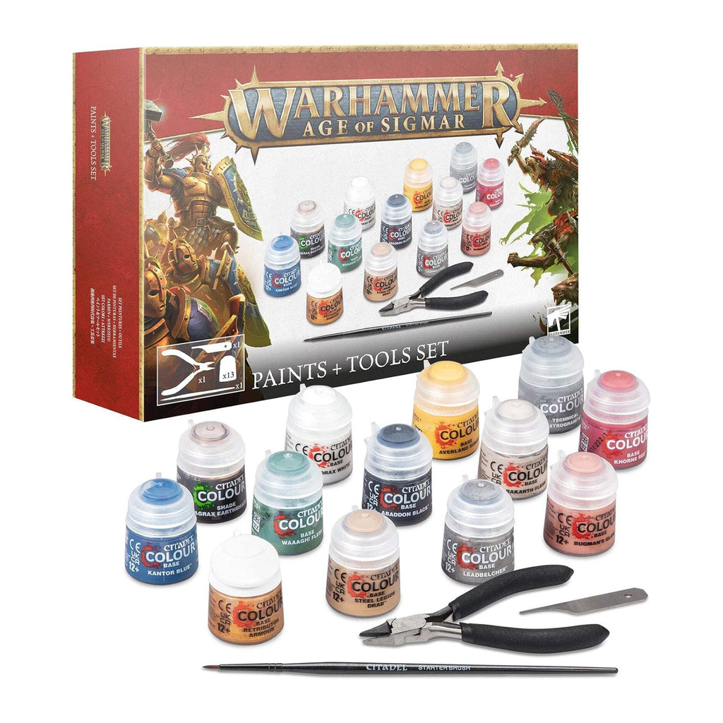 Warhammer Age Of Sigmar Paint And Tools Set