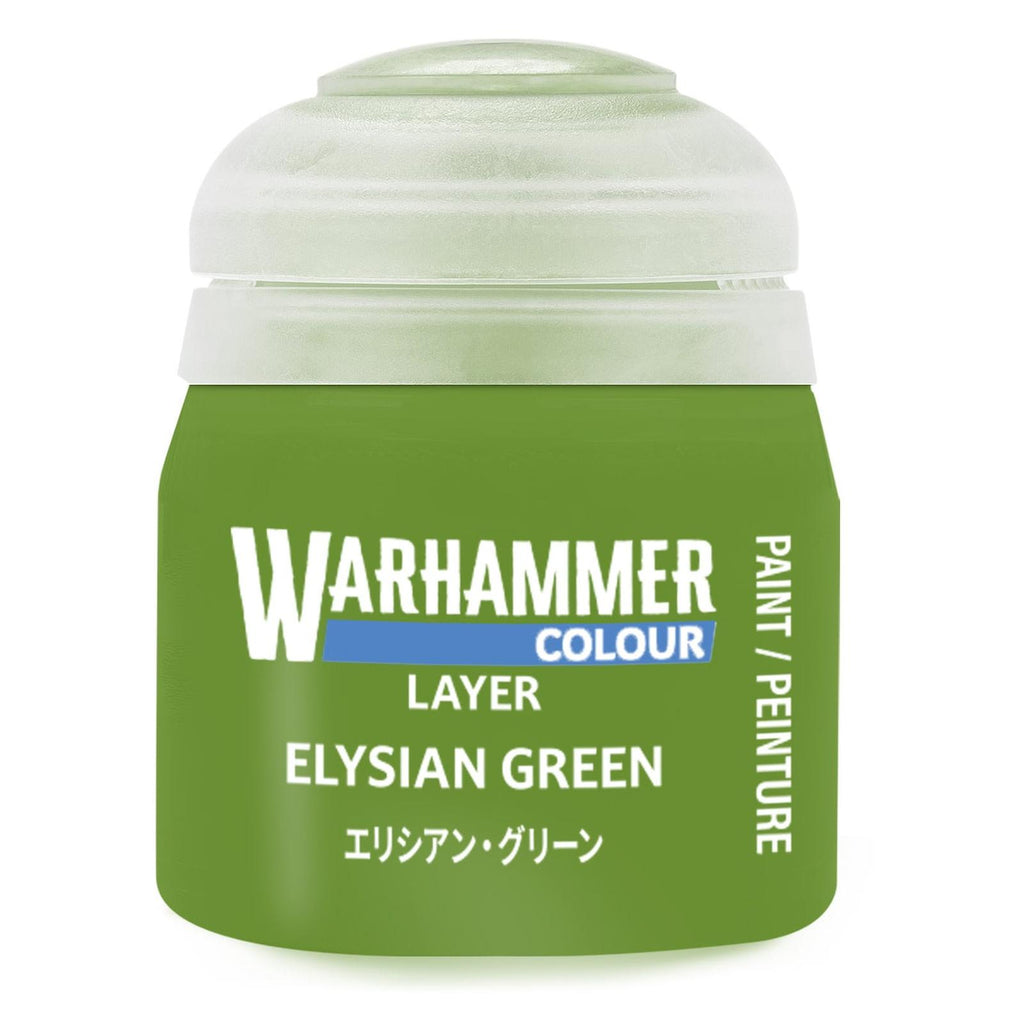 Warhammer Colour Layer Elysian Green Paint 12ml - Radar Toys