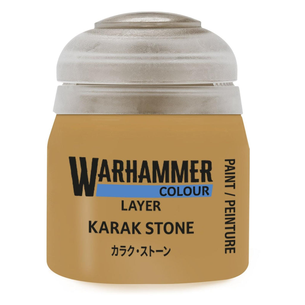 Warhammer Colour Layer Karak Stone Paint 12ml - Radar Toys