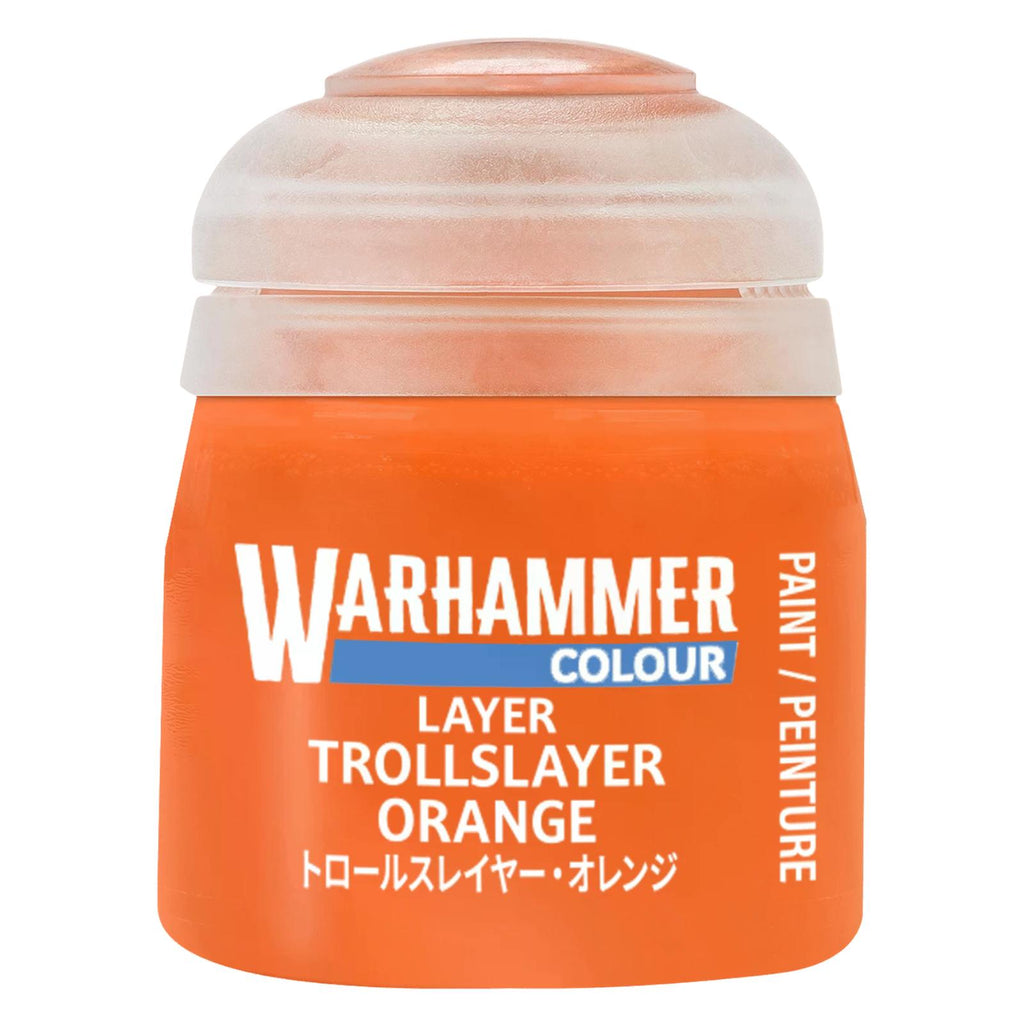 Warhammer Colour Layer Trollslayer Orange Paint 12ml - Radar Toys