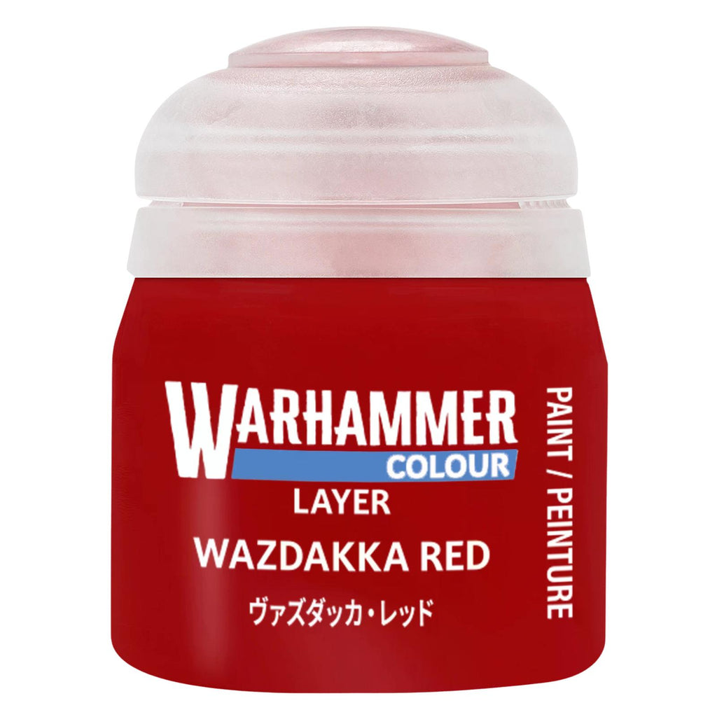 Warhammer Colour Layer Wazdakka Red Paint 12ml - Radar Toys