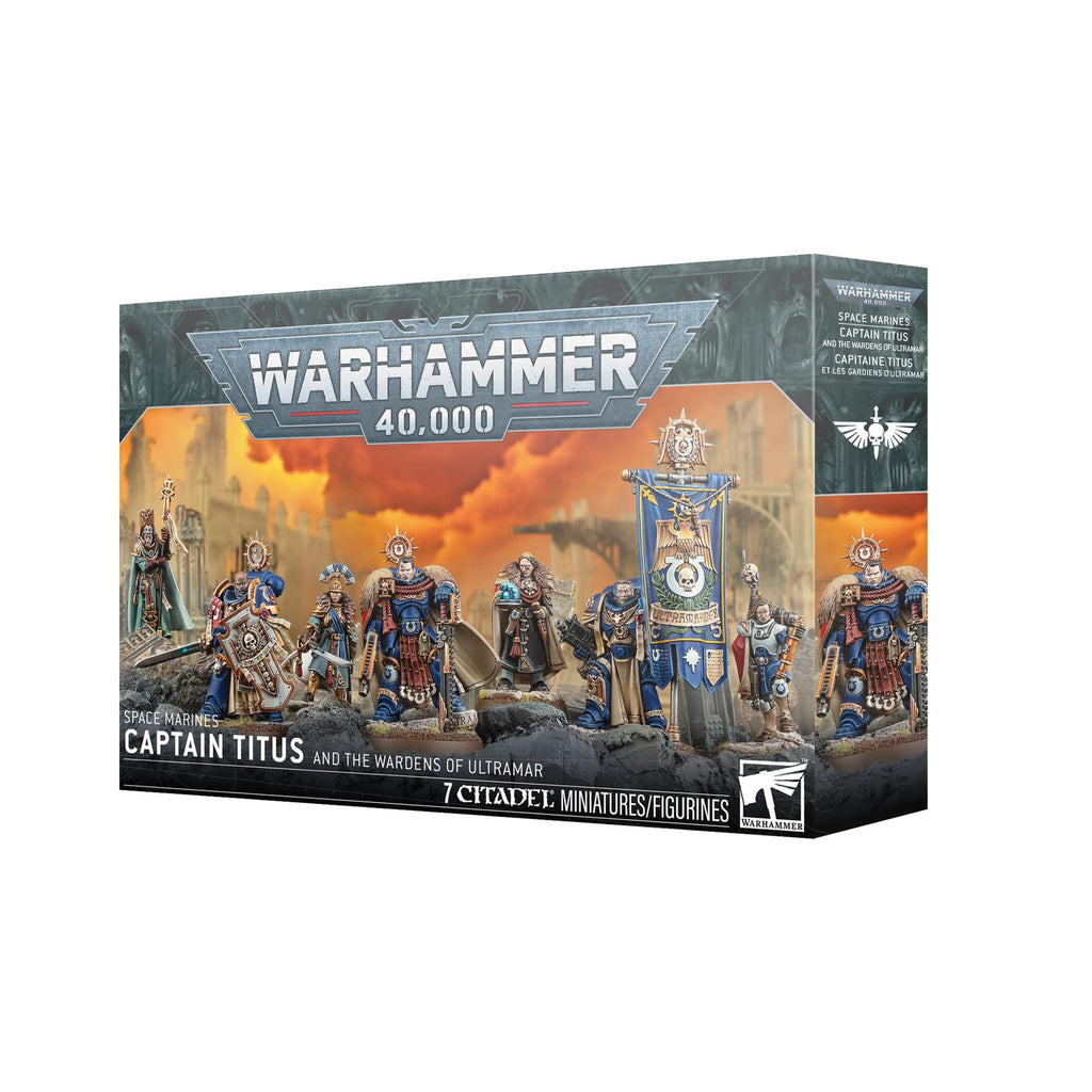Warhammer 40,000 Space Marines Captain Titus Wardens Of Ultramar Building Set
