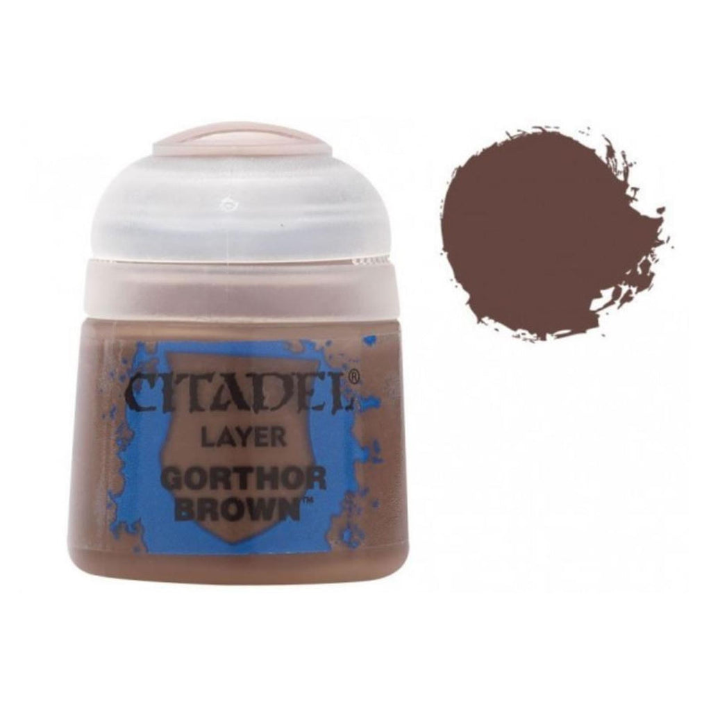 Warhammer Colour Layer Gorthor Brown Paint 12ml