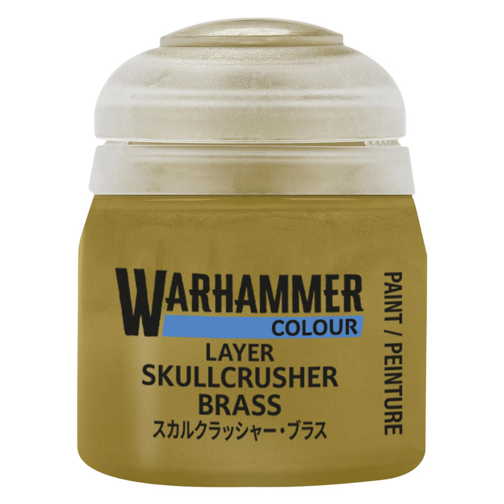 Warhammer Colour Layer Skull Crusher Brass Paint 12ml