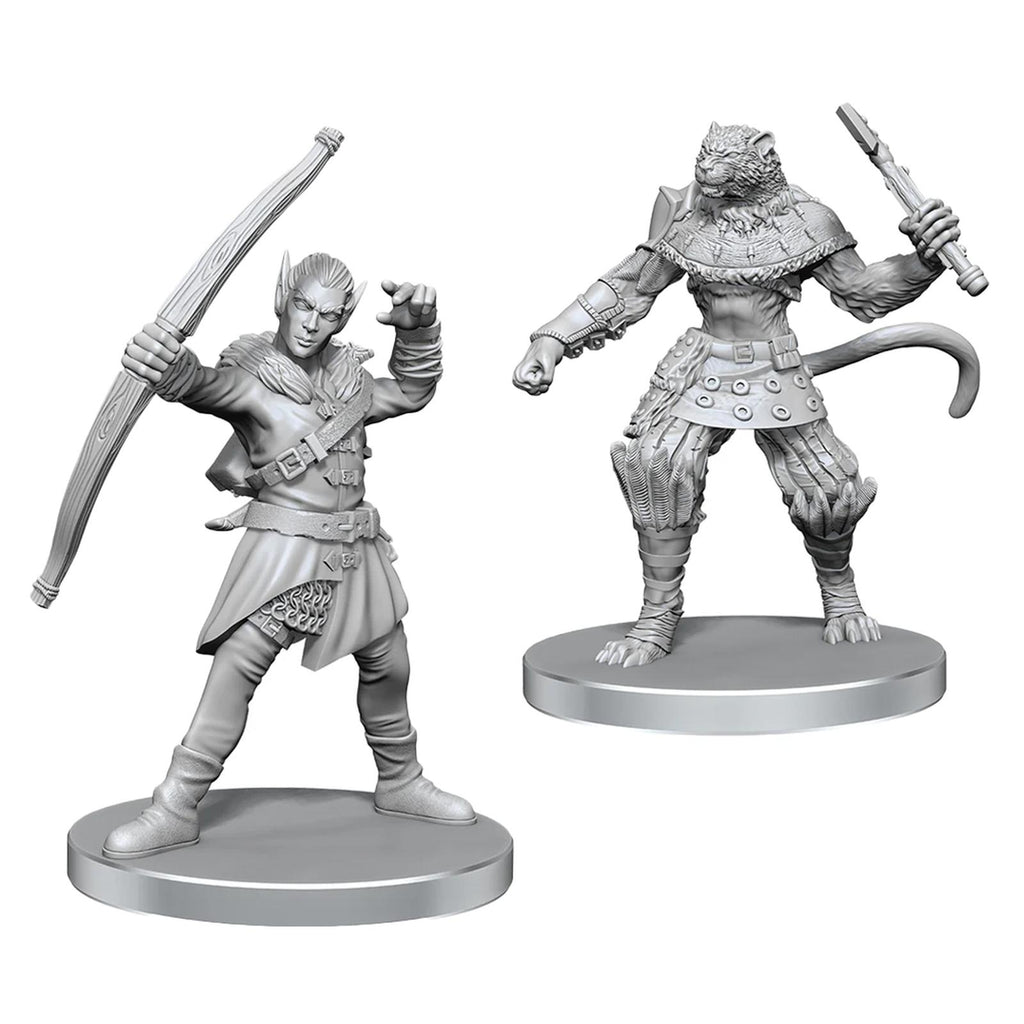WizKids Pathfinder Battles Deep Cuts Elf Hunter And Catfolk Bandit Miniature