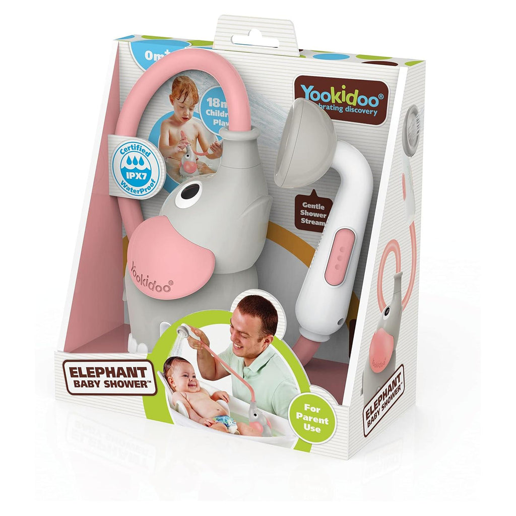Yookidoo Elephant Baby Pink Shower Toy