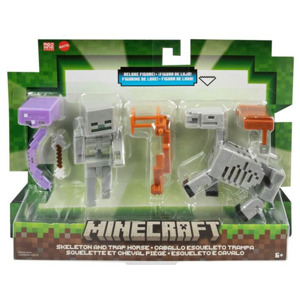 Minecraft Skeleton And Trap Horse Deluxe Figure Set