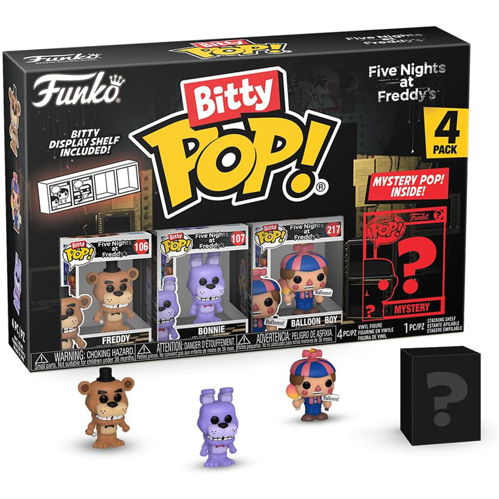 Funko Five Nights At Freddy's Bitty POP Freddy 4 Pack Vinyl Figures