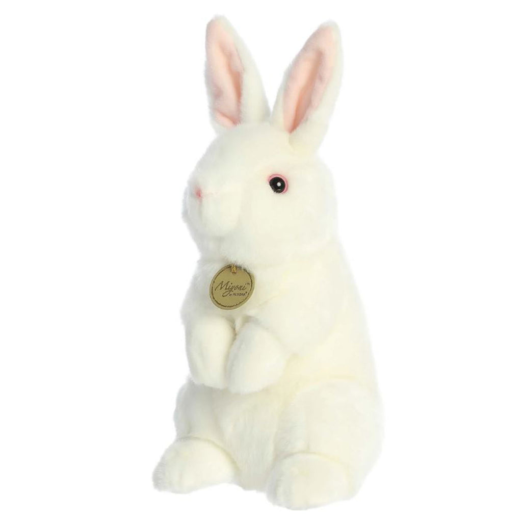 Aurora Miyoni Sitting Pretty American White Rabbit 12 Inch Plush Figure - Radar Toys