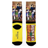 Bioworld Hunter X Hunter Characters Panel Sublimated Single Pair Men's Crew Socks - Radar Toys