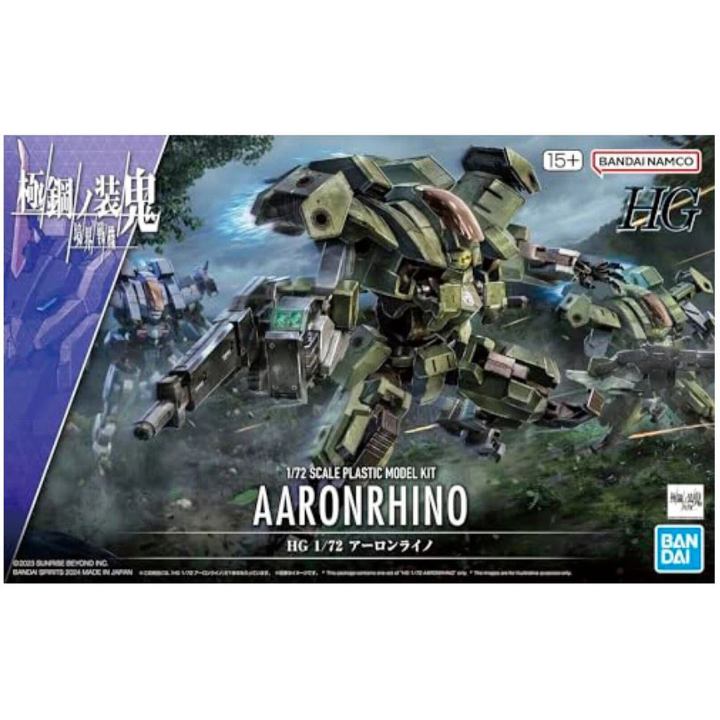 Bandai AMAIM Warrior Of The Borderline HG Aaronrhino 1:72 Scale Gundam Model Kit
